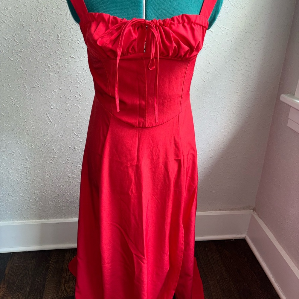 Elegant Red Women's Dress
